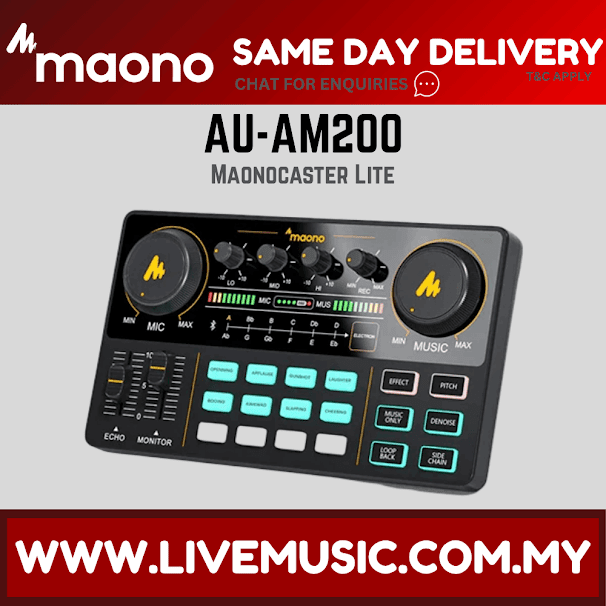 Maono MAONOCASTER Lite AU-AM200 Portable All-In-One Podcast Production Studio ( AU AM200 / AUAM200 )