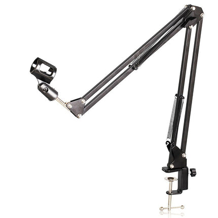 Kadenza BA02 Boom Arm Microphone Stand with Mic Holder, Mic Stand for Broadcasting, Table Arm Stand for Studio (LMC)