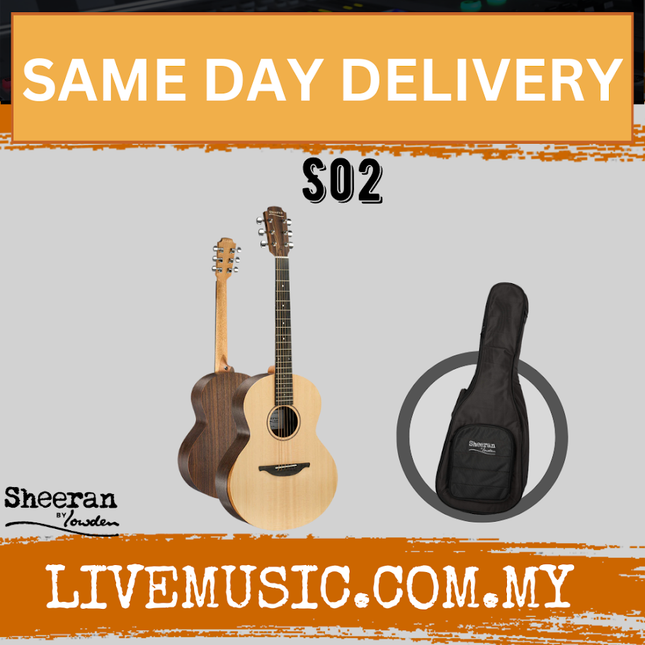 Sheeran by Lowden S02 Acoustic Guitar w/ Santos RW Body & Sitka Spruce Top