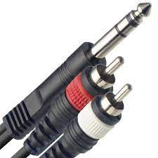 Kadenza BQT3RCA Balance 1/4 inch TRS to Dual RCA Cable - 3 Meter ( BQT-3-RCA )