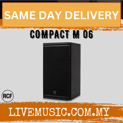 RCF COMPACT M 06 Passive 2-Way Speaker - Black ( COMPACTM06 / M06 )