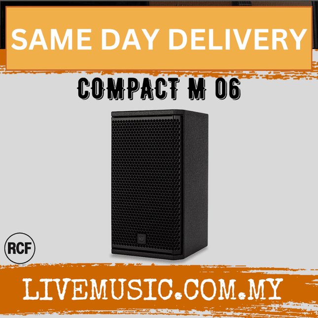 RCF COMPACT M 06 Passive 2-Way Speaker - Black ( COMPACTM06 / M06 )