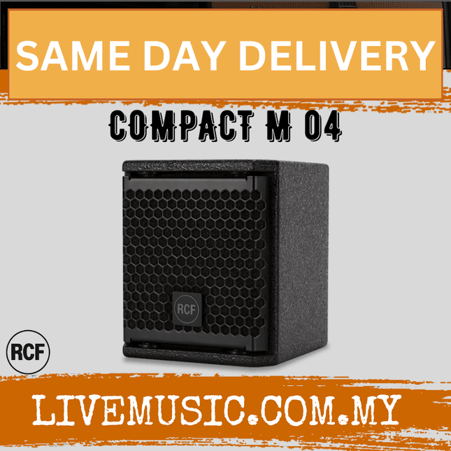 RCF COMPACT M 04 Passive 2-Way Speaker - Black ( COMPACTM04 / M04 )
