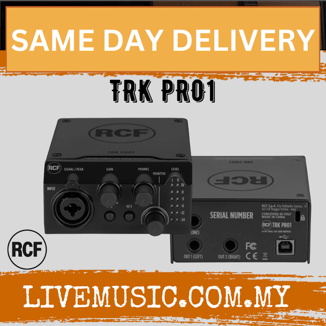 Rcf TRK PRO1 24-bit 192khz Usb Audio Interface ( TRKPRO1 / TRK-PRO1 )