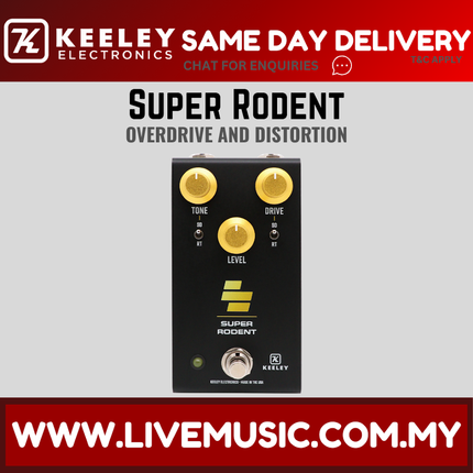 Keeley Super Rodent Overdrive and Distortion Guitar Pedal