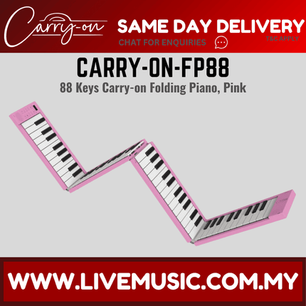Blackstar CARRY-ON-FP88 Portable Folding Piano 88 Keys - Pink ( CARRYONFP88 )
