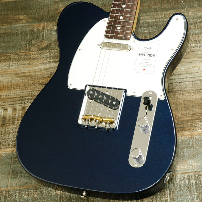 Fender Japan Hybrid II Telecaster Electric Guitar, RW Fretboard - Gun Metal Blue