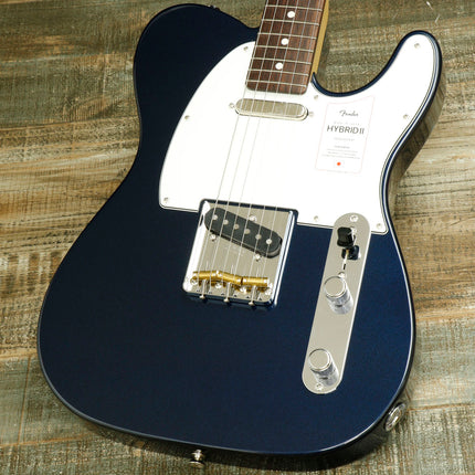 Fender Japan Hybrid II Telecaster Electric Guitar, RW Fretboard - Gun Metal Blue