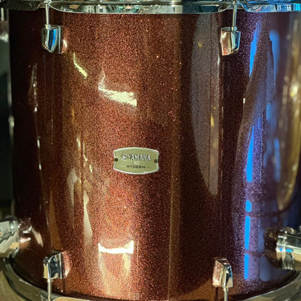 PRELOVE - Yamaha Rydeen 5-piece RDP2F5 Acoustic Drum Set w/Paiste 101 Cymbal Set And Pearl Single Pedal - Burgundy Glitter