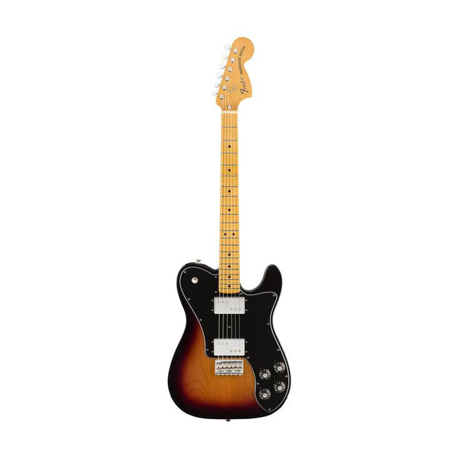 Fender Vintera 70s Telecaster Deluxe Electric Guitar, Maple Fretboard with Gig Bag - 3-Tone Sunburst