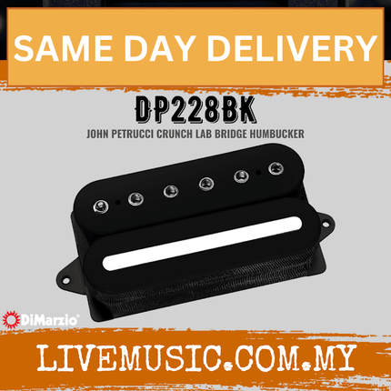 DiMarzio DP228BK Crunch Lab Humbucker Guitar Pickup - Black (DP228 BK/DP228-BK)
