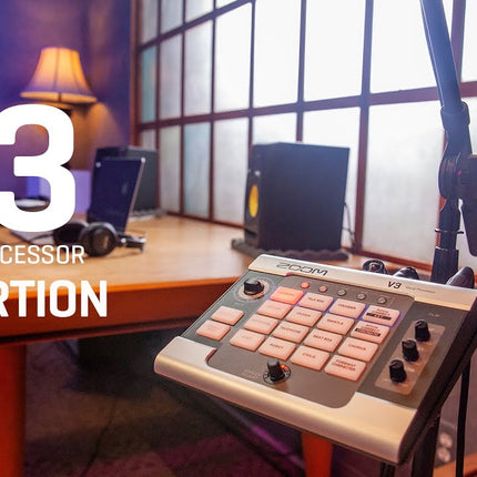 Zoom V3 Multi Effects Vocal Processor And USB Audio Interface With 1 XLR Input And Phantom Power (V 3/V-3)