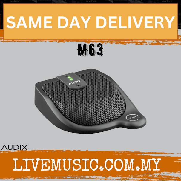 Audix M63 Hypercardioid Boundary Microphone with Logic Remote (M63/M-63)