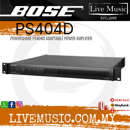 Bose PowerShare PS404D Adaptable 400W Power Amplifier ( PS404D )
