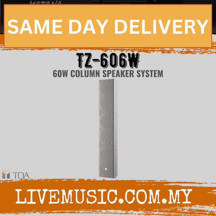TOA Column Speaker TZ-606W 60W Column Speaker System - White ( TZ606W / TZ 606 )