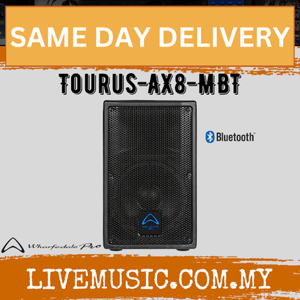 WHARFEDALE PRO TOURUS-AX8MBT Series 250 Watts 2-Way Active Loudspeaker - Each / Pair ( TOURUS AX8MBT / TOURUSAX8MBT )