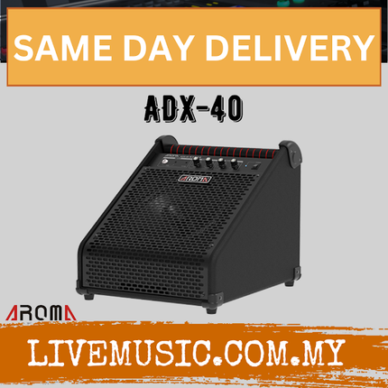 AROMA ADX40 Drum Amplifier 40watts  Active Speaker ( ADX-40 / ADX 40 )