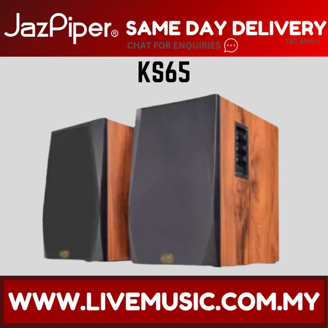 Jazpiper KS65 Hifi Bookshelf Karaoke Speaker With Speaker Stand ( KS 65 / KS-65 )