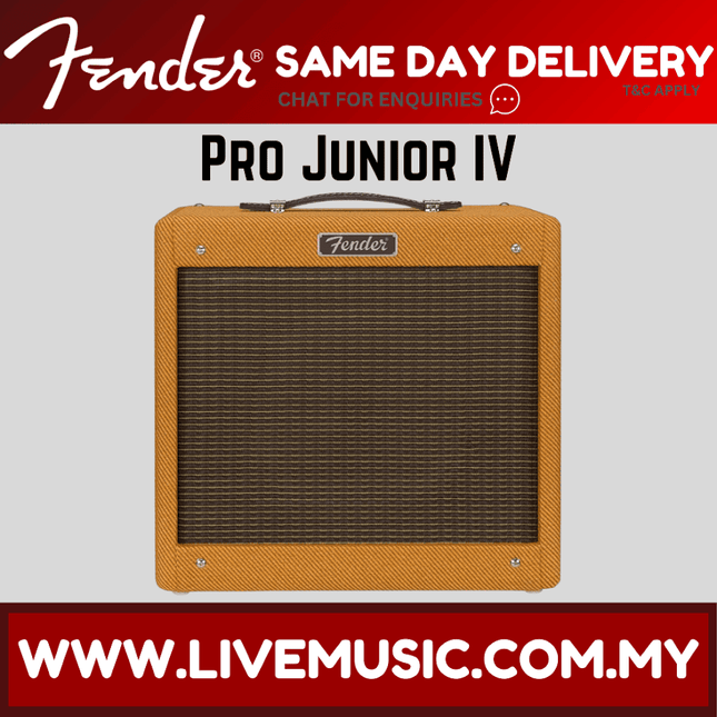 Fender Pro Junior IV Guitar Combo Tube Amplifier - Lacquered Tweed
