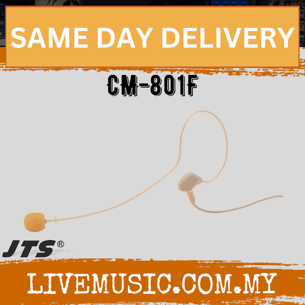 JTS CM-801 Single ear-hook microphone - Omni-directional - Beige ( CM801 / CM 801 )