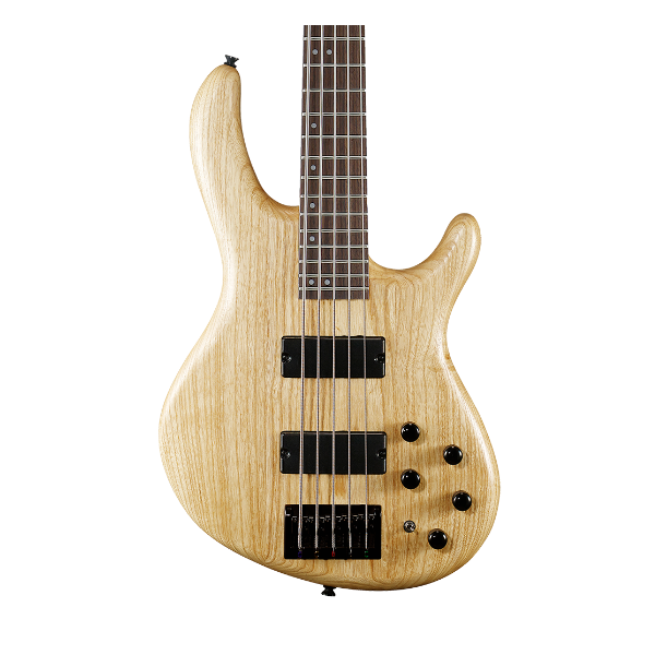 Cort Action DLX V AS 5-String Bass Guitar Jatoba Fretboard with Bag - Open Pore Natural