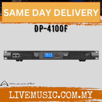WHARFEDALE PRO DP4100F Quad Channel 1000 Watts @ 8 Ohms Amplifier with Ethernet (DP 4100F/DP-4100F)