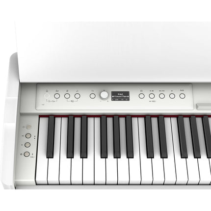 Roland F-701 *NEW MODEL* 88-key Digital Home Piano with RH5 Headphone - White (F701/F 701/RH-5) Replace For F-140R/F140R