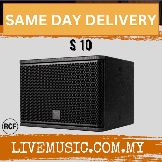 RCF S 10 Passive 10" Bass Reflex Subwoofer ( S10 / S-10 )