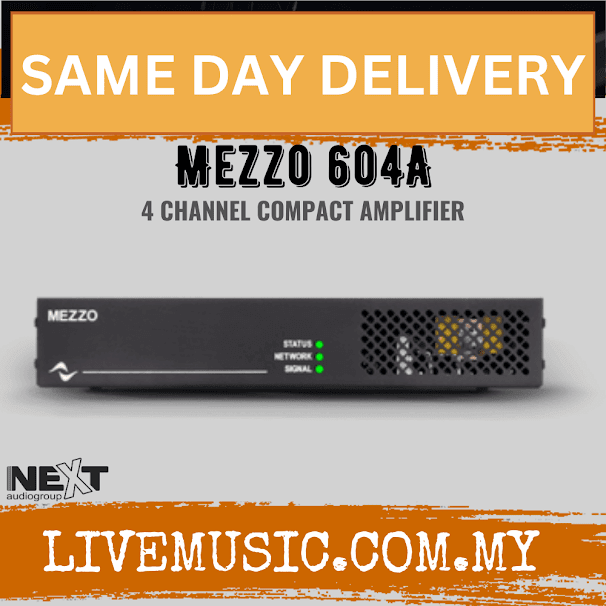 Next Audio Powersoft Mezzo 604A 4 Channel Compact Amplifier ( Mezzo-604A / Mezzo604A )