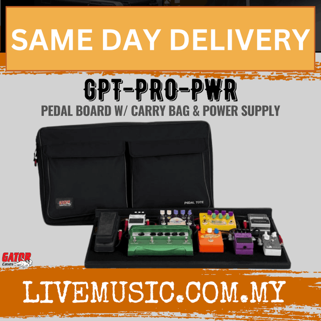 Gator GPT-PRO-PWR 16x30 Pedal Board with Carry Bag ( GPT PRO PWR / GPTPROPWR )