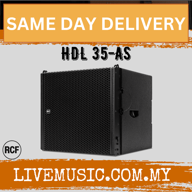 RCF HDL 35-AS Active Flyable Subwoofer Module - White / Black ( HDL35AS / HDL 35AS )