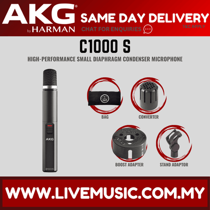 AKG C1000S MK4 High Performance Small Diaphragm Condenser Microphone (C 1000S/MKIV)