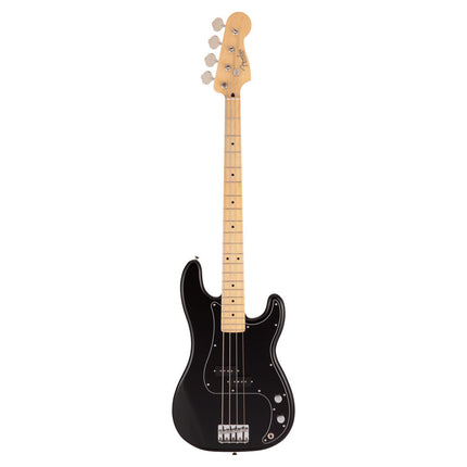Fender Japan Hybrid II Precision Bass Guitar, Maple Fretboard with Gig Bag - Black