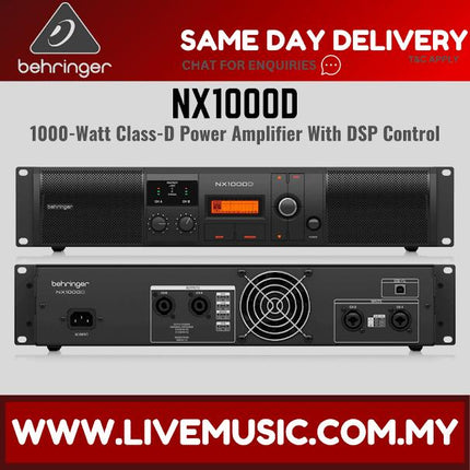 Behringer NX-1000D Power Amplifier with DSP ( NX1000D / NX 1000D )