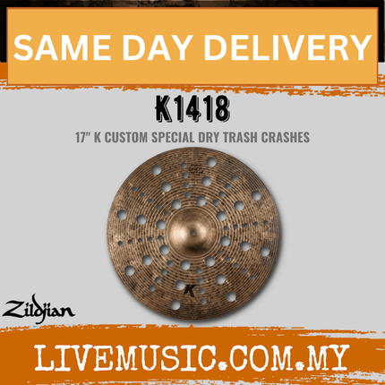 Zildjian 17" K Series Custom Special Dry Trash Crash Cymbal (K1418)