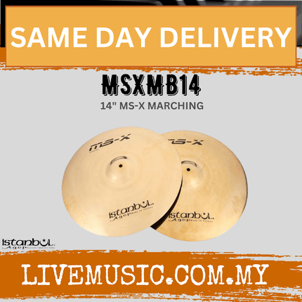 Istanbul Agop Cymbals MSXMB14 14" MS-X Marching Cymbal ( MSXMB-14 / MSXMB 14 )