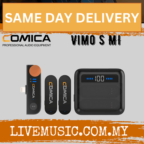 Comica Audio Vimo S MI 2.4G Dual-channel Mini  Wireless Microphone Lightning IOS Devices (VIMO S-MI)