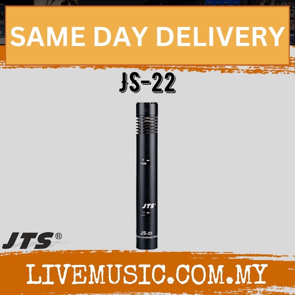 JTS JS-22 1/2" studio condenser microphone - Acoustic Guitar , Cymbals , Piano , Strings , Orchestra ( JS22 / JS 22 )
