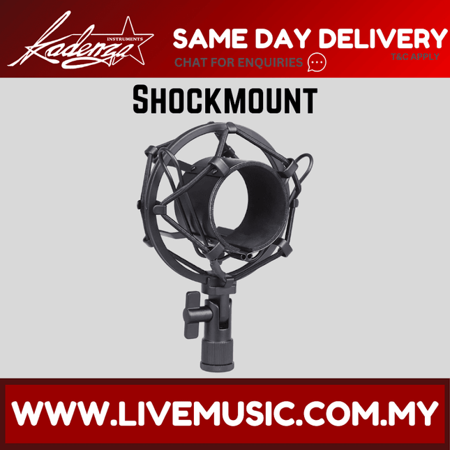 Kadenza Studio Condenser Microphone Mic Mount / Shock Mount for Studio Condenser Microphone, Black (LMC)