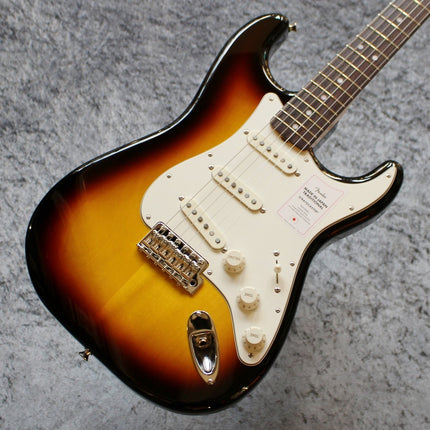 Fender Japan Traditional II Late 60s Stratocaster Electric Guitar, Rosewood Fretboard with Gig Bag - 3-Tone Sunburst