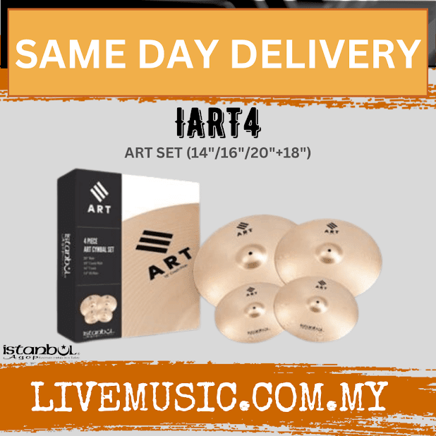Istanbul Agop Cymbals IART 4 Piece Set 14" Hi-Hats 16" 18" Crash 20" Ride Set ( IART-4 / ART 4 )
