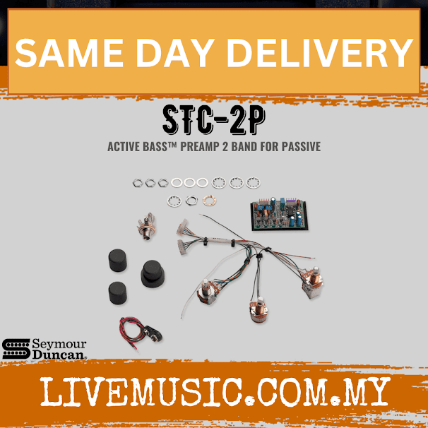 Seymour Duncan STC-2P Active Bass Preamp – Passive Voiced 2Band (STC2P)