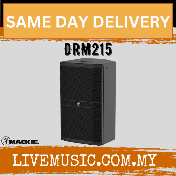 Mackie DRM215 1600W 15" 2 Way Power Speaker Powered Loudspeaker (DRM 215/DRM-215)