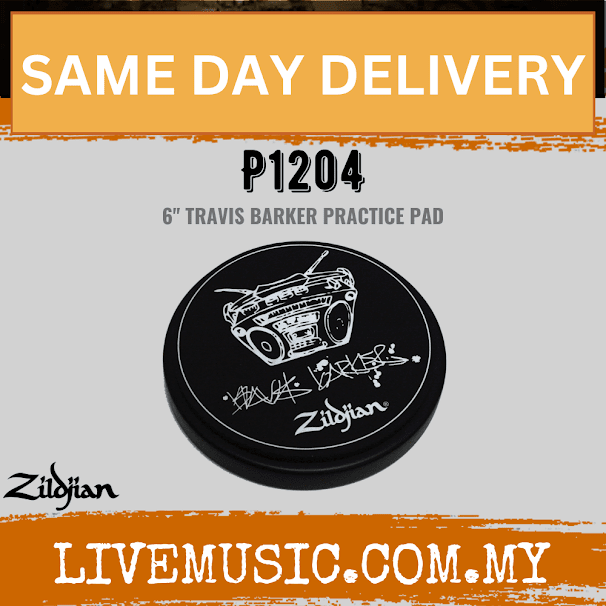 Zildjian Travis Barker 6" Practice Pad (P1204/P-1204)