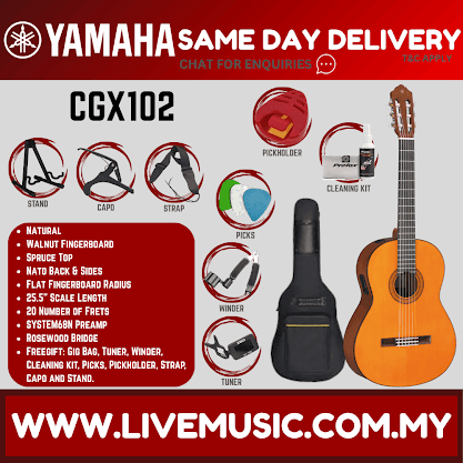 Yamaha CGX102 Classical With Bag - Natural ( CGX102 )