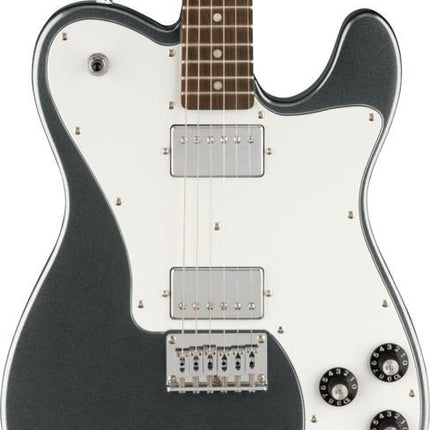 Squier Affinity Series Telecaster Deluxe Electric Guitar, Laurel FB, Charcoal Frost Metallic