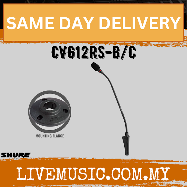 Shure CVG12RS-B/C Centraverse Gooseneck Condenser Microphone ( CVG12RSBC / CVG12RS B/C )