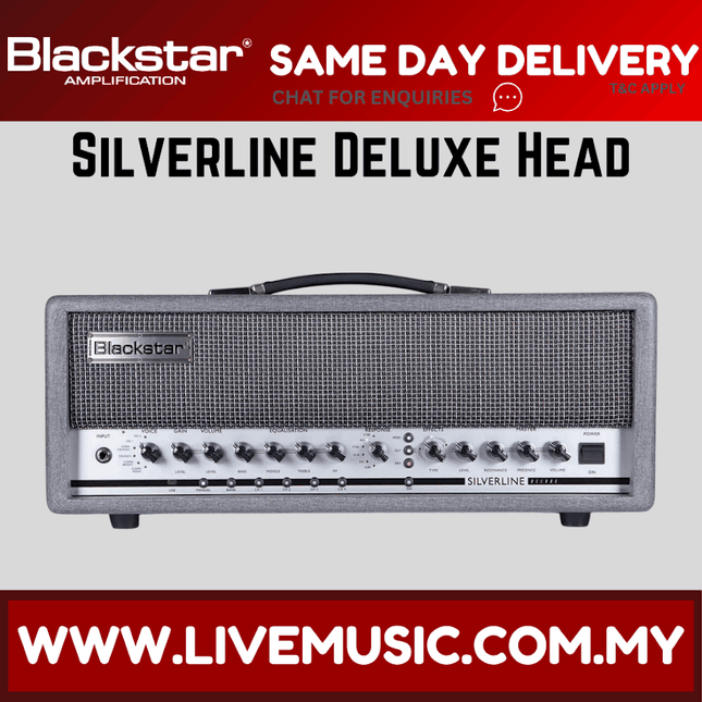 BLACKSTAR SILVERLINE DELUXE 100 Watts Head Digital Guitar AMP (SILVERLINEDELUXEHEAD/SVL-DELUXEHEAD/SILVERLINEHEAD)