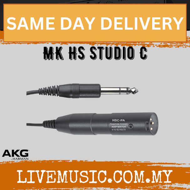 AKG MK HS Studio C Extendable Headset Cable for Studio and Moderators (MKHS STUDIO C)