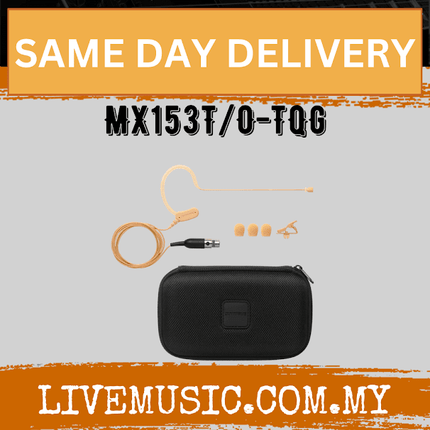 Shure MX153T/O-TQG Omnidirectional Earset Microphone for Shure Wireless - Tan (MX153 / MX-153)